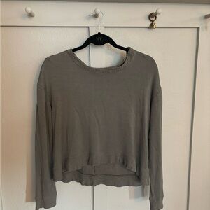 SPLENDID Cropped Hunter Green Sweater